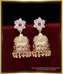 ERG1847 - South Indian Jewellery Impon Jhumkas Online Shopping India
