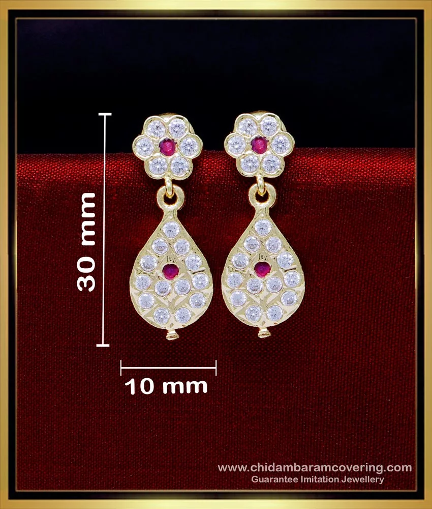 erg1849 traditional gold design impon earrings online shopping 2