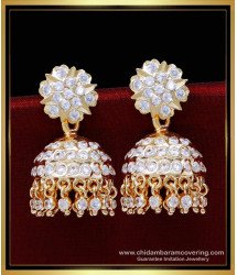 ERG1861 - Real Gold Look Impon Jhumka Gold Earrings Designs