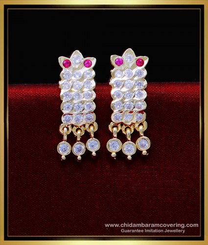 ERG1869 - Impon Stud Earrings Small Size Gold Plated Jewelry Online