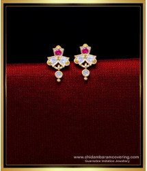 ERG1912 - Impon Daily Use Small 1 Gram Gold Earrings for Baby Girl