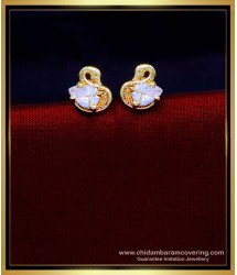ERG1883 - Cute Duck Design Gold Plated Earrings Kids Jewellery Online