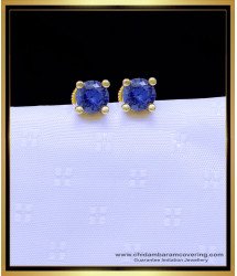 ERG1887 - Single Stone Gold Earrings Designs Stud for Baby Girl