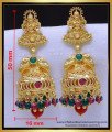 lakshmi devi buttalu gold, Women lakshmi jhumka designs, girls lakshmi jhumka designs, antique lakshmi jhumkas, lakshmi jhumka designs with price, gold plated jewellery