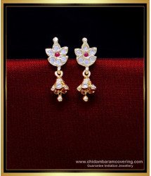 ERG1914 - Impon Small Jhumkas Daily Use Stud Earrings for Girls