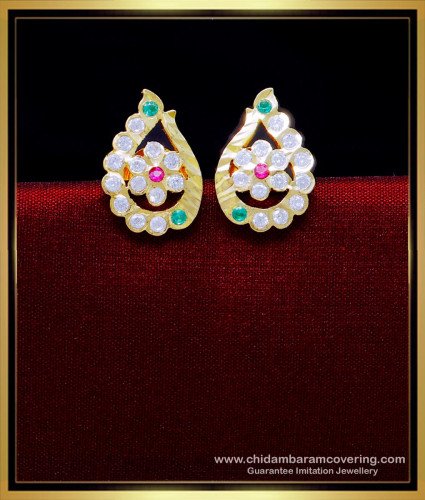 ERG1927 - Gold Earrings Design for Daily Use Impon Earrings