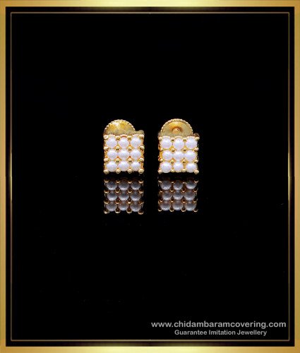 ERG1963 - Elegant Daily Wear Small Pearl Stud Earrings for Girls