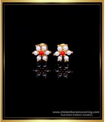 ERG1965 - Gold Plated Jewellery Beads Flower Earring for Women