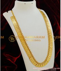 HRM022 – Handmade Lakshmi Coin Kasu Malai South Indian One Gram Gold Haram Designs Imitation Jewellery