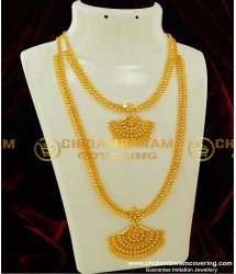 HRM209 - Semi Bridal Haram Necklace Combo Set Bridal Jewellery Buy New Collections Online