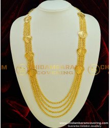 HRM302 - New Bridal Wear Heart Design Chain Type Layered Gold Covering Haram