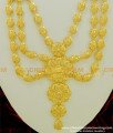 HRM345 - Latest Dubai Jewellery First Quality Gold Design Layered Haram with Earring Set Online