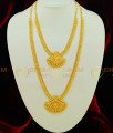 HRM384 - Semi Bridal Haram Necklace Combo Set Bridal Gold Plated Jewellery with Guarantee Online