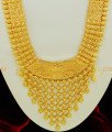 HRM391 - Buy Real Gold Design Long Bridal Haram Design Gold Plated Kerala Haram for Wedding