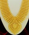 HRM406 - Grand Look Bridal Broad Long Heavy Mango Kerala Haram Chidambaram Covering Gold Plated Gold Jewellery Online