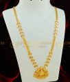 HRM412 - latest Impon Gold Plated White Stone Ruby Stone Lakshmi Design Haram Wedding Jewellery