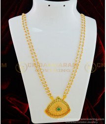 HRM443 - Elegant Emerald Stone Big Pendant Latest Pearl Haram Designs Gold Plated Jewellery 