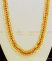 HRM454 - Trendy Gold Plated Party Wear Ruby Stone original Pearl Haram Gold Designs Indian Jewellery Online
