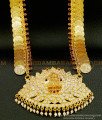 HRM461 - Traditional Ruby Stone Lakshmi Kasu Malai with Impon Lakshmi Pendant Gold Plated Impon Haram 