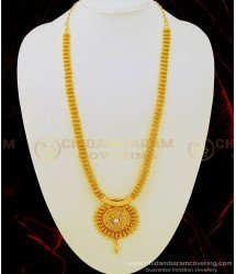 HRM474 - New Trendy White Stone Dollar Net Design Haram 1 Gram Gold Covering Jewellery 