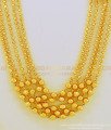 HRM480 - New Arrival Gold Design Gold Beads Long Layered Haram One Gram Jewelry Buy Online
