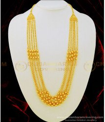 HRM480 - New Arrival Gold Design Gold Beads Long Layered Haram One Gram Jewelry Buy Online