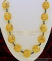 HRM482 - Islamic Galsar Design Crescent Gold Design Long Heavy Galsar Chain Black Beads Muslim Wedding Jewellery