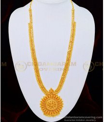 HRM501 - Attractive Big Dollar Long Haram Pure Gold Plated Wedding Haram Buy Online