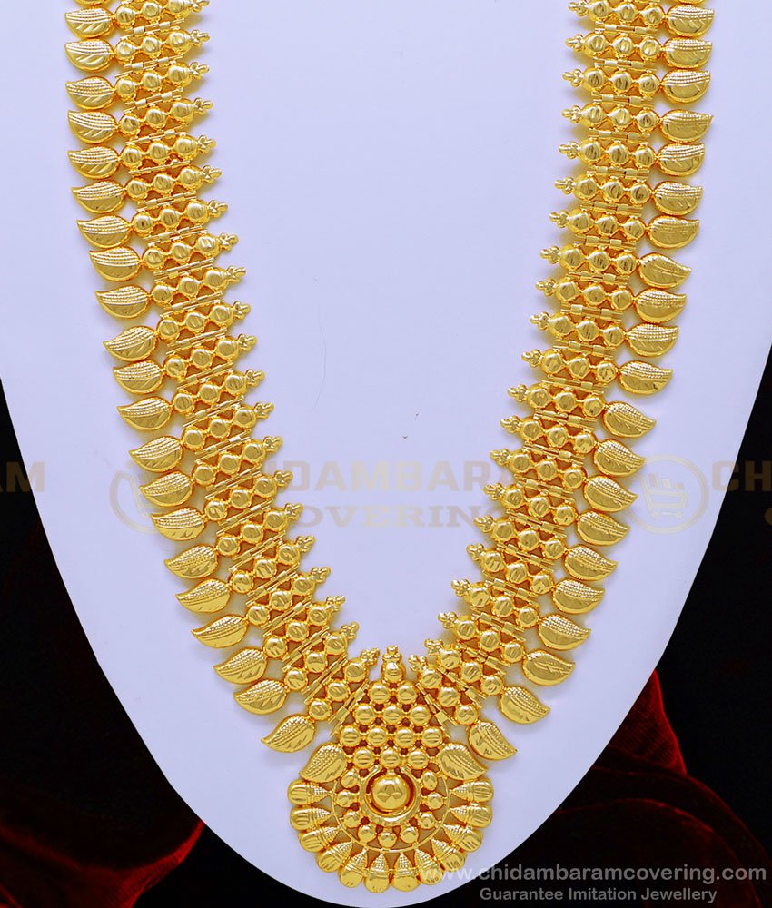 kerala jewellery, kerala imitation jewellery, one gram gold jewellery, gold covering jewellery, gold haram, haram with price, show mala gold, Kerala haram, Kerala mango haram 