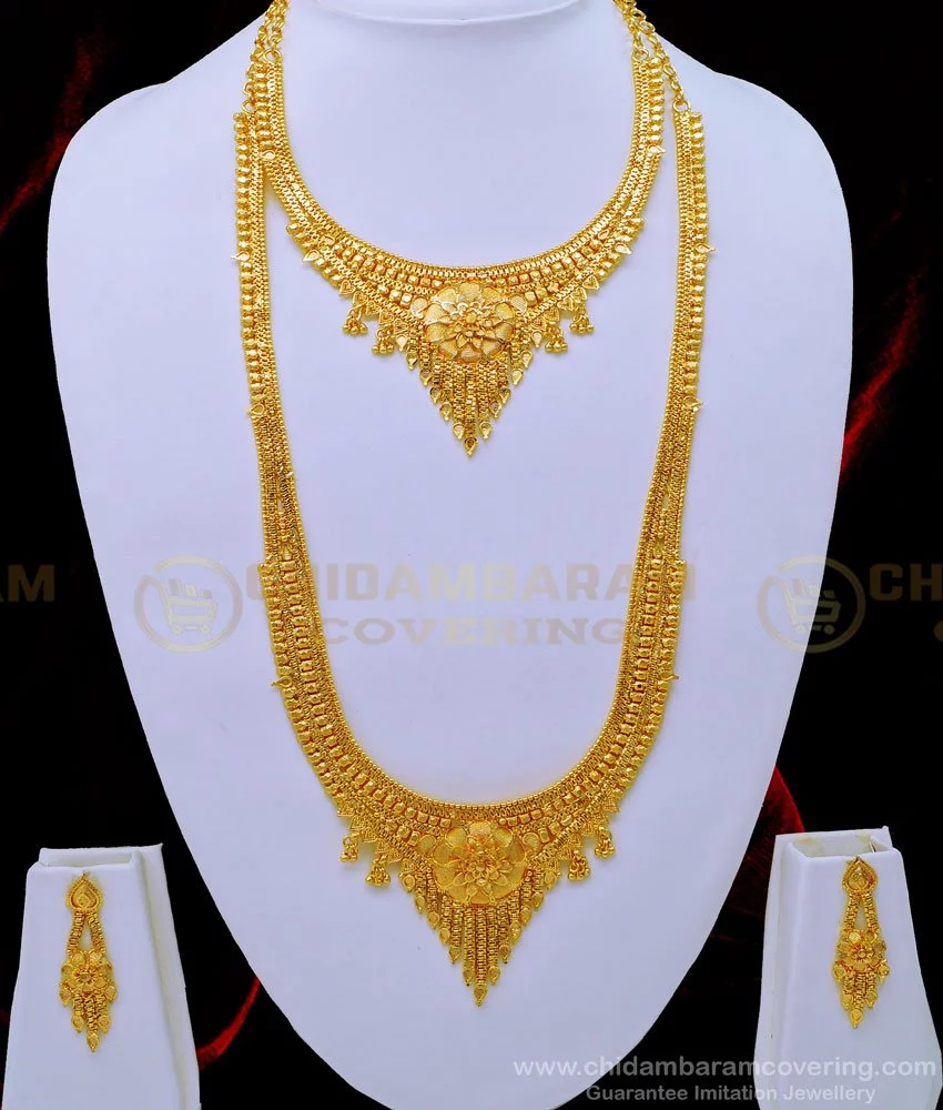 Wedding Wear Bridal Gold Necklace Set at Rs 150000/set in Lucknow | ID:  14244934712
