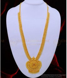 HRM697 - latest gold haram design one gram gold plated ruby Stone long Haram