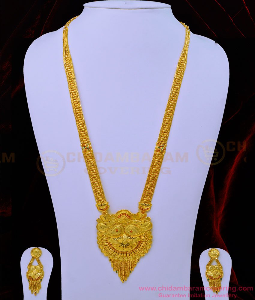 1 Gram Gold Haram Sets, One Gram Gold Long haram, 1 gram gold forming jewellery, 1 gram gold haram online shopping with price, one gram gold haram online shopping, haram online,