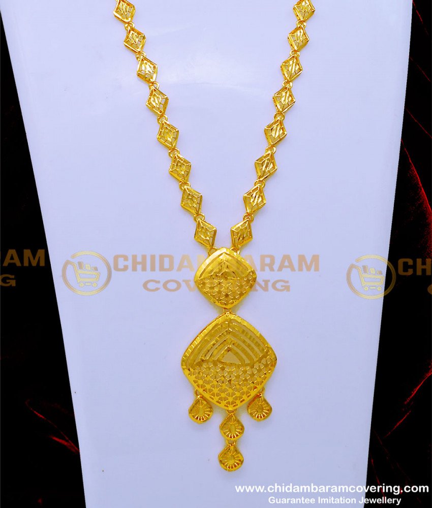 Dubai Gold Jewellery Design Light Weight Mini Haram Set 