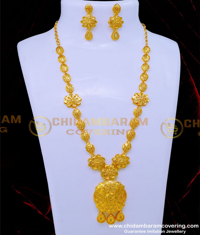 First Quality Gold Plated Dubai Gold Jewellery Mini Haram Set