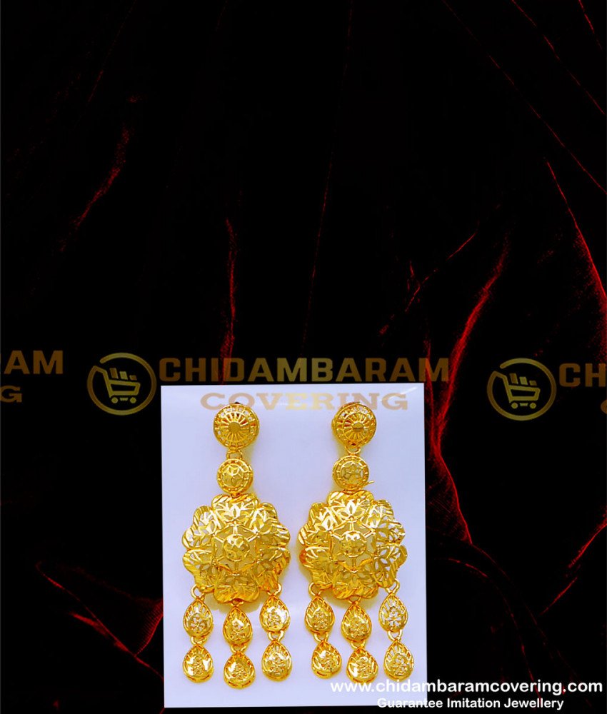 Bridal Wear First Quality Gold Plated Dubai Gold Haram with Earrings