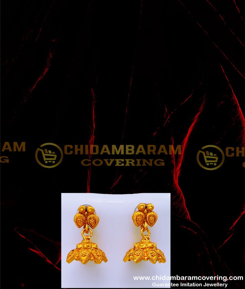 Traditional Temple Jewellery Designs Haram Jhumkas Set