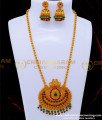 Best Quality Big Kemp Stone Dollar Temple Jewellery Set Online