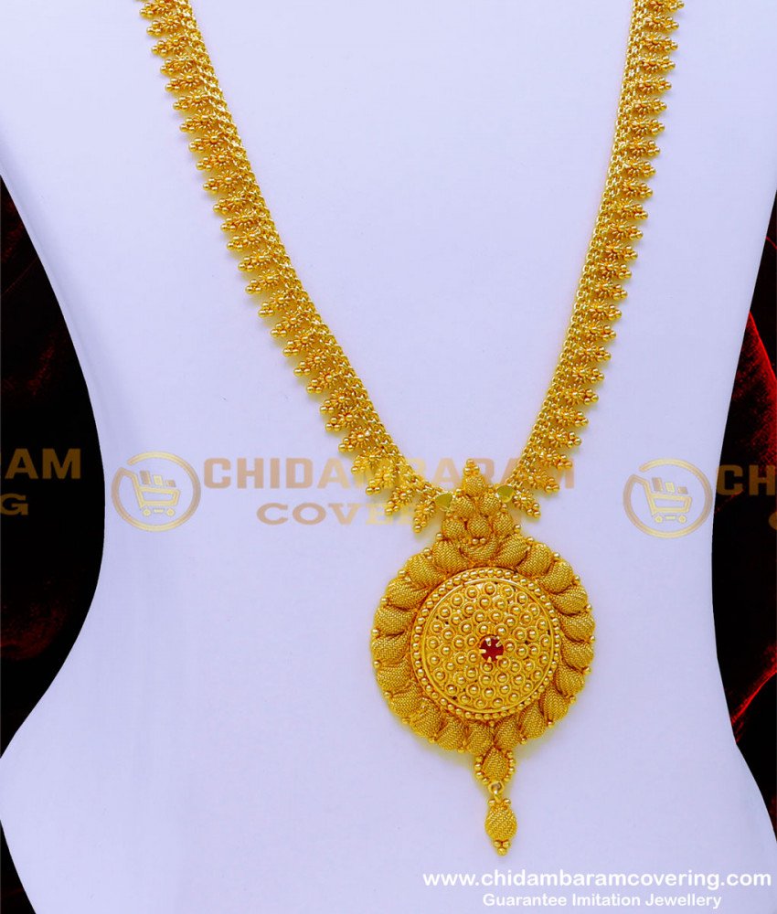 covering haram, one gram gold plated jewellery online, latest gold stone haram designs, long haram design with price, 