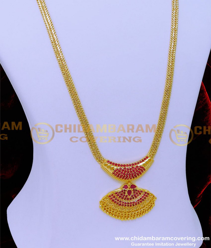 covering haram, one gram gold plated jewellery online, latest gold stone haram designs, long haram design with price, Long haram designs for ladies