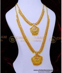 HRM938 - Latest Collections Wedding Jewellery White Stone Haram Set
