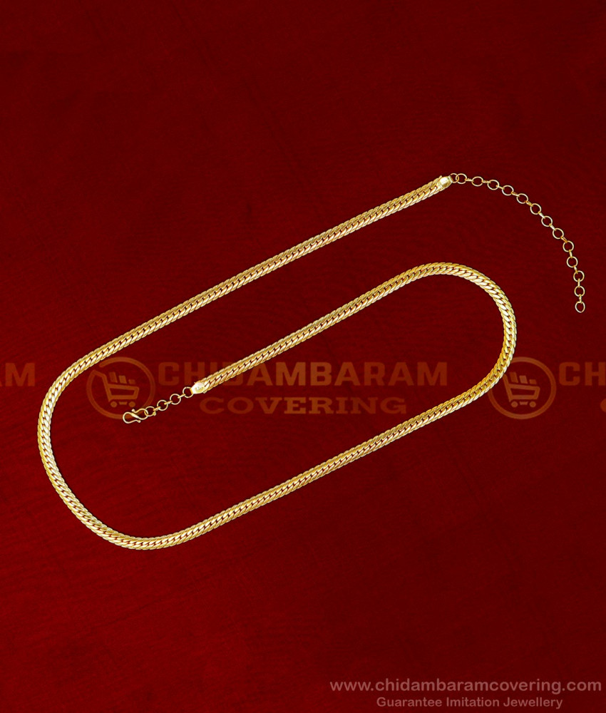 First Quality Gold Plated Jewellery Thick Belly Chain Design