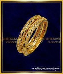 KBL040 - 1.14 Size Latest Collection Baby Bangles Gold Plated Kids Jewellery Online 