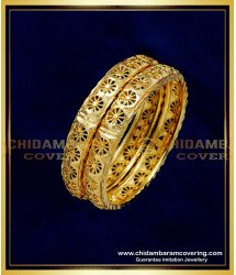 KBL042 - 1.10 Size Cute New Born Baby Bangles Real Gold Bangles Design for Baby Girl 