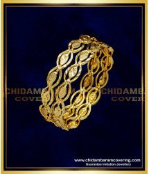 KBL050 - 1.10 Size Cute Real Gold Bangles Design One Gram Gold Baby Bangles Online 