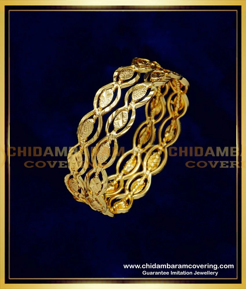 kbl050 1.10 size cute real gold bangles design one gram gold baby bangles online 1