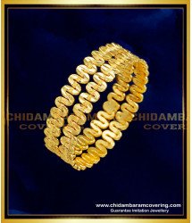 KBL056 - 2.0 Size Latest Gold Plated Daily Wear Kids Bangles Gold Design Online