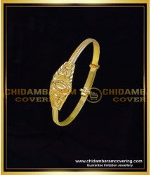KBL057 - 1.10 Size 1 Gram Gold Baby Bangles Adjustable Design Online