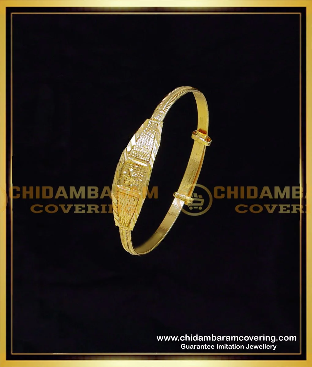 kbl059 1.10 size gold plated adjustable baby gold bangle bracelet 1