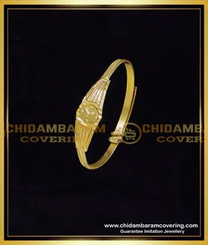 kbl060 1.10 size gold design kids bracelet 1 gm gold plated jewellery 1