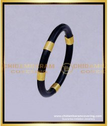 KBL062 - 1.08 Size Gold and Black New Born Baby Black Bangle Hand Band Online